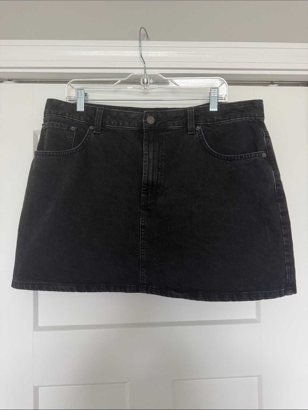 ASOS Black Denim Mini Skirt